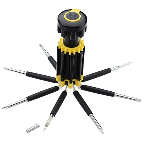 Additional Image 3 - a black and yellow screwdriver set
