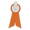 View Image 2 of 2 of Pleated Rosette - 8" x 3" - Double Streamer - Pin