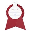 View Image 2 of 2 of Pleated Rosette - 6" x 4" - Double Streamer - Pin