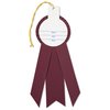 View Image 2 of 2 of Pleated Rosette - 8" x 3" - Triple Streamer - String