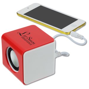 Additional Image 4 - a red and white cube with a phone