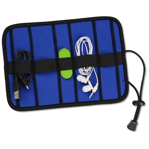 Additional Image 3 - a blue and black bag with a black strap