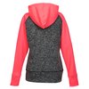 View Image 2 of 3 of J. America - Cosmic Poly Fleece CB Hoodie - Ladies' - Embroidered