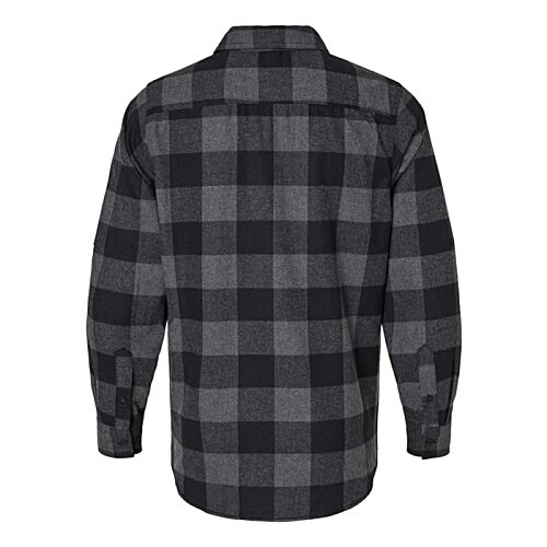 Additional Image 1 - a black and white plaid shirt