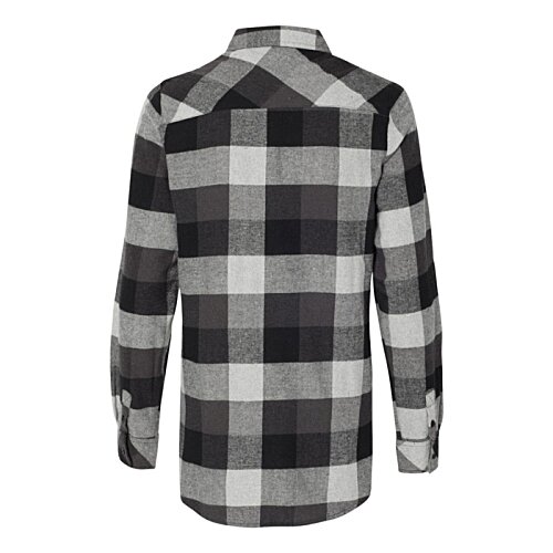 Additional Image 1 - a back of a flannel shirt
