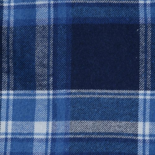 Additional Image 2 - a blue plaid flannel with white stripes