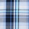 a blue and white plaid