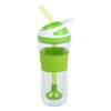 Additional Thumbnail Image 1 - a green and clear sippy cup with a straw