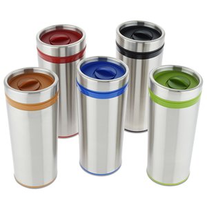 Additional Image 1 - a group of stainless steel cups
