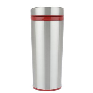 Additional Image 2 - a silver and red tumbler
