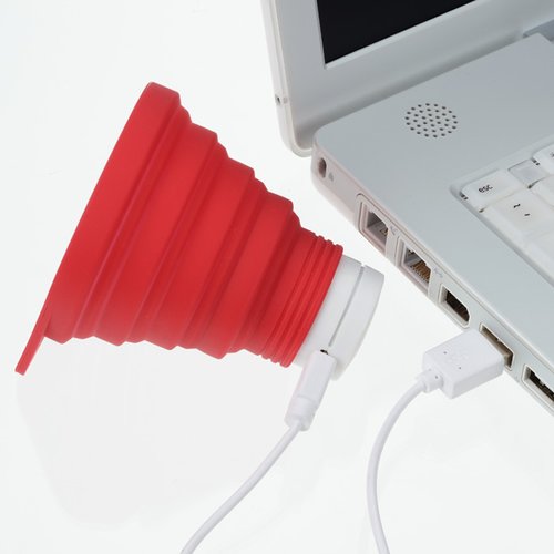 Additional Image 1 - a red cone on a white laptop