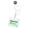 View Image 3 of 3 of Antimicrobial Jumbo Retractable Badge Holder - 40" - Round