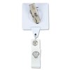 View Image 2 of 3 of Antimicrobial Jumbo Retractable Badge Holder - 40" - Square