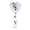 View Image 3 of 3 of Antimicrobial Jumbo Retractable Badge Holder - 40" - Heart
