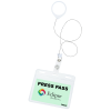View Image 3 of 3 of Jumbo Retractable Badge Holder with Antimicrobial Additive - 40" Round - Label