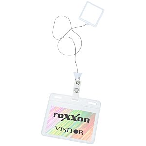 Additional Image 2 - a white badge with a black text on it