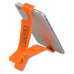 Additional Image 2 - a cell phone with orange tags attached to it