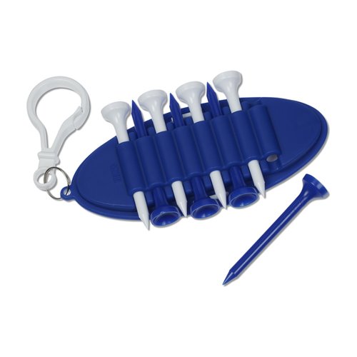 Additional Image 2 - a blue and white football shaped object with a tee