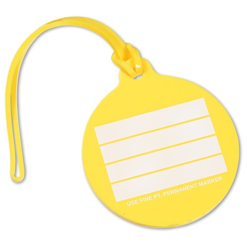 Additional Image 1 - a yellow tag with white stripes