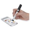 View Image 3 of 7 of Cube 4-in1 Stylus Screen Cleaner Metal Pen with Phone Stand
