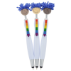 a group of pens with flowers on them