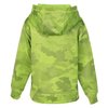 a green jacket with a hood