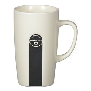 Additional Image 1 - a white mug with a black stripe