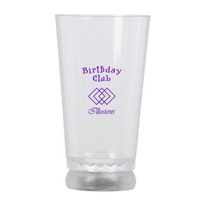 Additional Image 1 - a clear glass with purple text