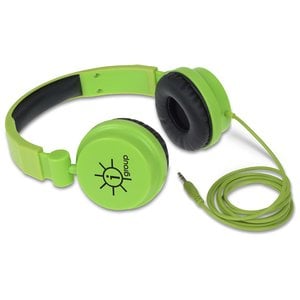Additional Image 1 - a green and black headphones