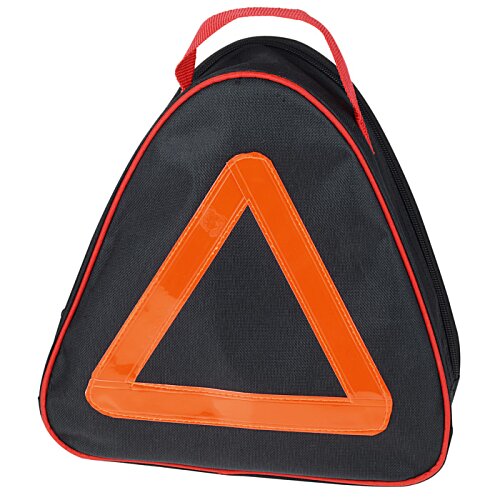 Additional Image 1 - a triangle shaped bag with a red string