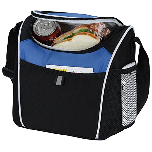 Additional Image 1 - a black and blue bag with a blue lid