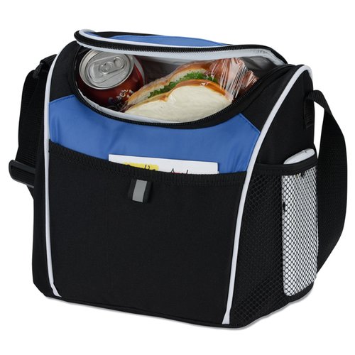 Additional Image 1 - a black and blue bag with a glass top