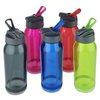 a group of colorful water bottles