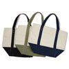 View Image 2 of 3 of Seaside Cotton Zippered Tote - Embroidered