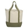 View Image 3 of 3 of Seaside Cotton Zippered Tote - Embroidered