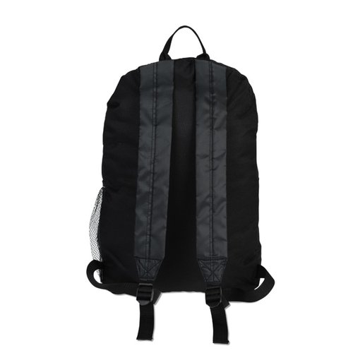 Additional Image 1 - a black backpack with grey stripes