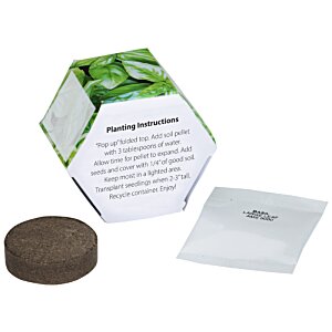 Additional Image 1 - a white and green box with black text and a brown circle