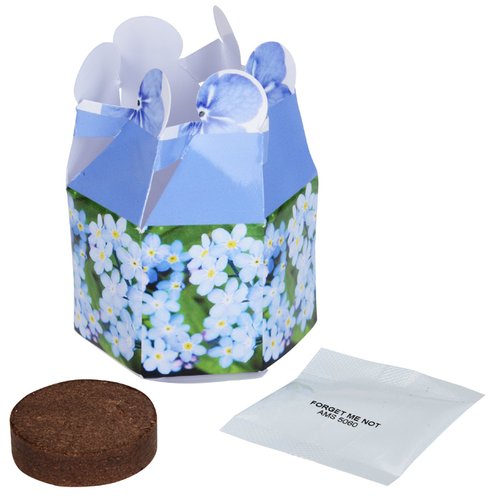 Additional Image 2 - a blue and white box with a brown circle and a piece of paper