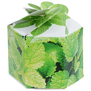 Additional Image 2 - a green and white cube with leaves on it