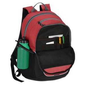 Additional Image 1 - a red and black backpack
