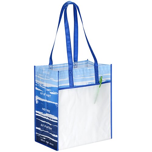 Additional Image 1 - a blue and white bag