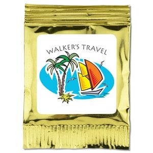 Additional Image 1 - a gold bag with a picture on it