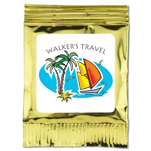 Additional Image 1 - a gold bag with a picture on it