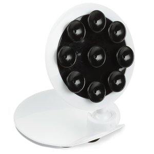 Additional Image 2 - a white round object with black circles