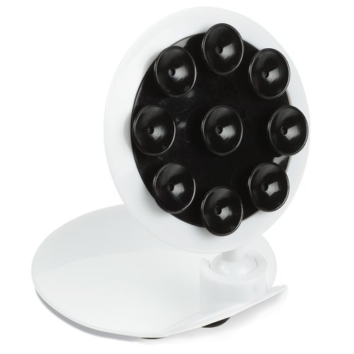 Additional Image 2 - a white round object with black circles