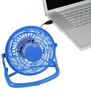 Additional Image 1 - a blue fan on a white surface