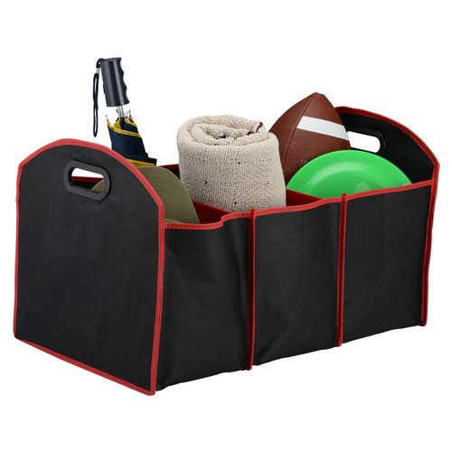 Additional Image 3 - a black and red toolbox with a green ball and a roll of toilet paper