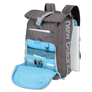 Additional Image 1 - a grey and blue backpack