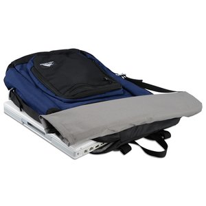 Additional Image 1 - a blue and grey backpack