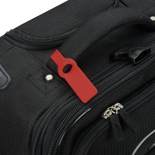 Additional Image 3 - a red tag on a black bag
